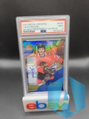 2022 Metal Universe Lukas Reichel Auto Prospects BLUE PSA 9 PP48