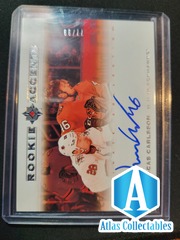 2020-21 UD Ultimate Rookie Accents Lucas Carlsson Auto #/99
