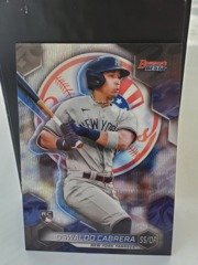 2023 Bowman's Best Rookie Rainbow Wave Oswaldo Cabrera RC #53 New York Yankees