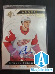 2018-19 SP Authentics RC AUTO - Dennis Cholowski