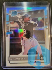 2020 Donruss Optic Luis Robert Rated Rookie Carolina Blue & White RC #62