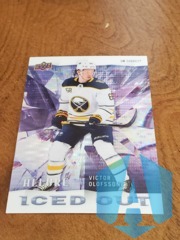 2020-21 Upper Deck Allure Iced Out Purple Victor Olofsson #IO-4