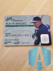 1995 Studio Platinum Series #18 Alex Rodriguez Seattle Mariners