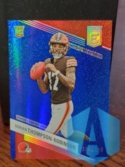 2023 Donruss Elite Status Blue Sparkle Dorian Thompson-Robinson #136 RC 294/299