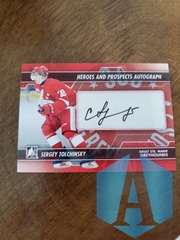 2014 SERGEY TOLCHINSKY AUTO ITG HEROES AND PROSPECTS A-STO ROOKIE GREYHOUNDS