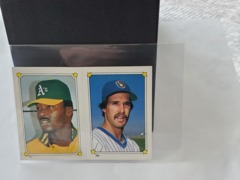 1987 Topps Album Stickers Test Issue Hard Back Dale Sveum #309 Dave Stewart #167 Mini