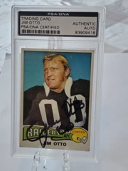 1975 Topps Trading Card Jim Otto #497 PSA/DNA Certified Authentic Auto 83909416