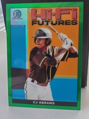 2022 Bowman Hi-Fi Futures Green 10/99 CJ Abrams #HIFI-8 Rookie