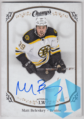 2015-16 UPPER DECK CHAMPS MATT BELESKEY AUTO AUTOGRAPH CARD #84