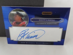 2008 Razor Signature Series Metal Blue Exclusive Brett Lawrie #AU-BRL Auto