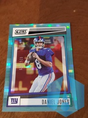 2022 Score Daniel Jones #234 TEAL RACER PARALLEL SP NY GIANTS 076/199
