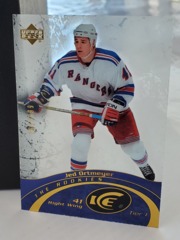 2003-04 Upper Deck Ice The Rookies #110 Jed Ortmeyer 181/999 Acetate Rangers