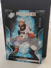 2019-20 SPx Rookies Auto 238/299 Max Jones #70 Anaheim Ducks