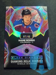 2020-21 UD Black Diamond Shane Bowers Single Diamond Relic Rookies #/49