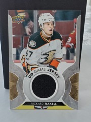 2017-18 Upper Deck UD Game Jersey #GJ-RR Rickard Rakell Anaheim Ducks