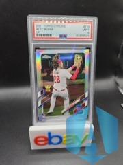 2021 Topps Chrome Alec Bohm #119 Photo Variation SP RC Phillies PSA 9