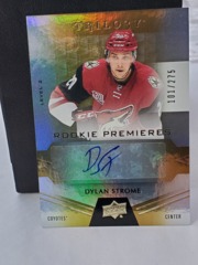2016-17 Upper Deck Trilogy Rookie Premieres 101/275 Level 2 Dylan Strome #97 Auto RC