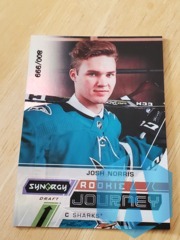 2020-21 Upper Deck Synergy Journey Draft 800/999 Josh Norris #RJ-JN Rookie RC