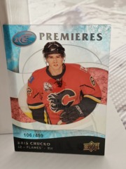 2009-10 Upper Deck Ice Premieres #152 Kris Chucko 106/499 Acetate Flames