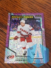 2020-21 O-Pee-Chee Platinum Violet Pixels Marquee Rookie #165 Morgan Geekie 297/399