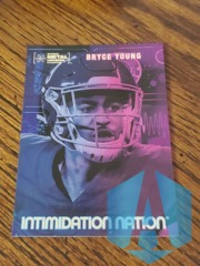 2022 Skybox Metal Universe Champions Intimidation Nation #IN-16 Bryce Young