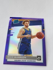 2020-21 Panini Donruss Optic Rated Purple Prizm RC Nico Mannion #190 Rookie