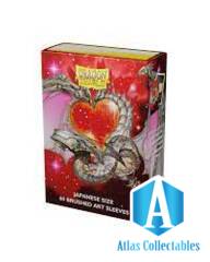 Dragon Shield Sleeves: Valentines Day 2022 - Brushed Art 60ct Japanese Size