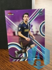 2022 Topps Finest MLS Purple 165/250 Leon Flach #88 Rookie RC