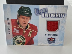 2008-09 Fleer Ultra Uniformity Jersey Mikko Koivu #UA-MK