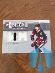 2009-10 Upper Deck SPx #WM-BC Brian Campbell Winning Materials Jersey