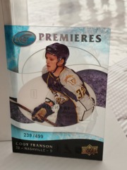 2009-10 Upper Deck Ice Premieres Acetate 239/499 Cody Franson #167 Pedators