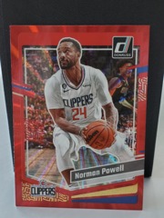 2023-24 Panini Donruss Red Holo Laser #136 Norman Powell 83/99 Clippers
