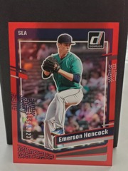 2023 Panini Donruss Emerson Hancock #144 Prospect Red 1159/2023 Seattle