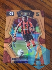 2022-23 Panini Premier League Select #109 Jordan Zemura 60/75 Orange Prizm Mezzanine