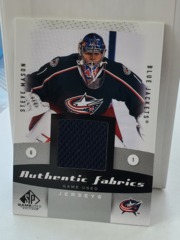 2010-11 SP Game Used Authentic Fabrics Jersey Steve Mason #AF-SM Columbus Blue Jackets