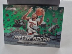 2023 Prizm Draft Picks Donovan Mitchell #19 Prizm Break Green Wave