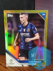 2021-22 Topps UEFA Champions League Yellow Foil #142 IVAN PERISIC 061/250 Milano