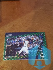 2022 Panini Mosaic Bang Christian Yelich BG-6 Green Prizm