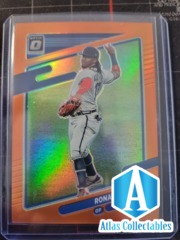 RONALD ACUNA JR. 2021 Donruss Optic /125 ORANGE GOLD #189 Braves