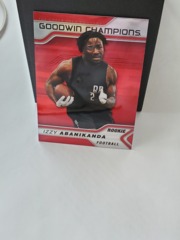 2023 UD Goodwin Champions Rainbow Red Izzy Abanikanda #P31 Rookie RC