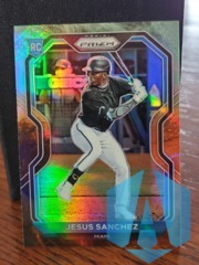 2021 Panini Prizm Tier II Cosmic Haze Prizm Jesus Sanchez #148 Rookie RC