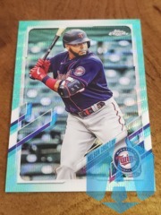 2021 Topps Chrome Aqua Wave 119/199 Nelson Cruz #180