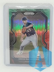 2021 Panini Prizm Tier II Cosmic Haze Prizm Drew Rasmussen #197 Rookie RC