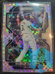 2022 Panini Prizm Ronnie Dawson Checkered Power Silver Prizm RC 39  #/75