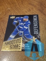 2018-19 Upper Deck Shooting Stars Defensemen Black Victor Hedman #SSD-10