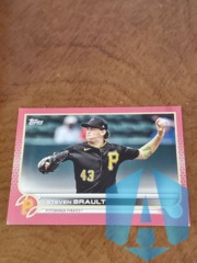 2022 Series 1 Mother's Day Pink #307 Steven Brault 46/50 Pirates