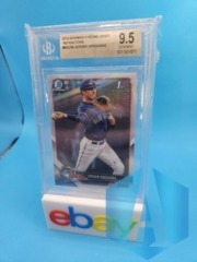 JORDAN GROSHANS 2018 Bowman Draft Chrome RED REFRACTOR #BDC-56 BGS 9.5 GEM