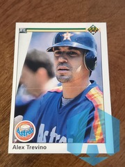 1990 Upper Deck Alex Trevino Front Jeff Hamilton #296 back ERROR CARD