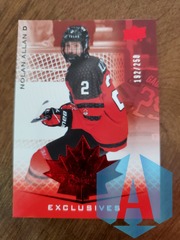 2021 Upper Deck Team Canada Juniors Exclusives 192/250 Nolan Allan #18