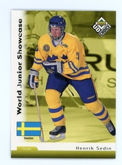 1998-99 Upper Deck UD Choice World Junior Showcase Henrik Sedin #295